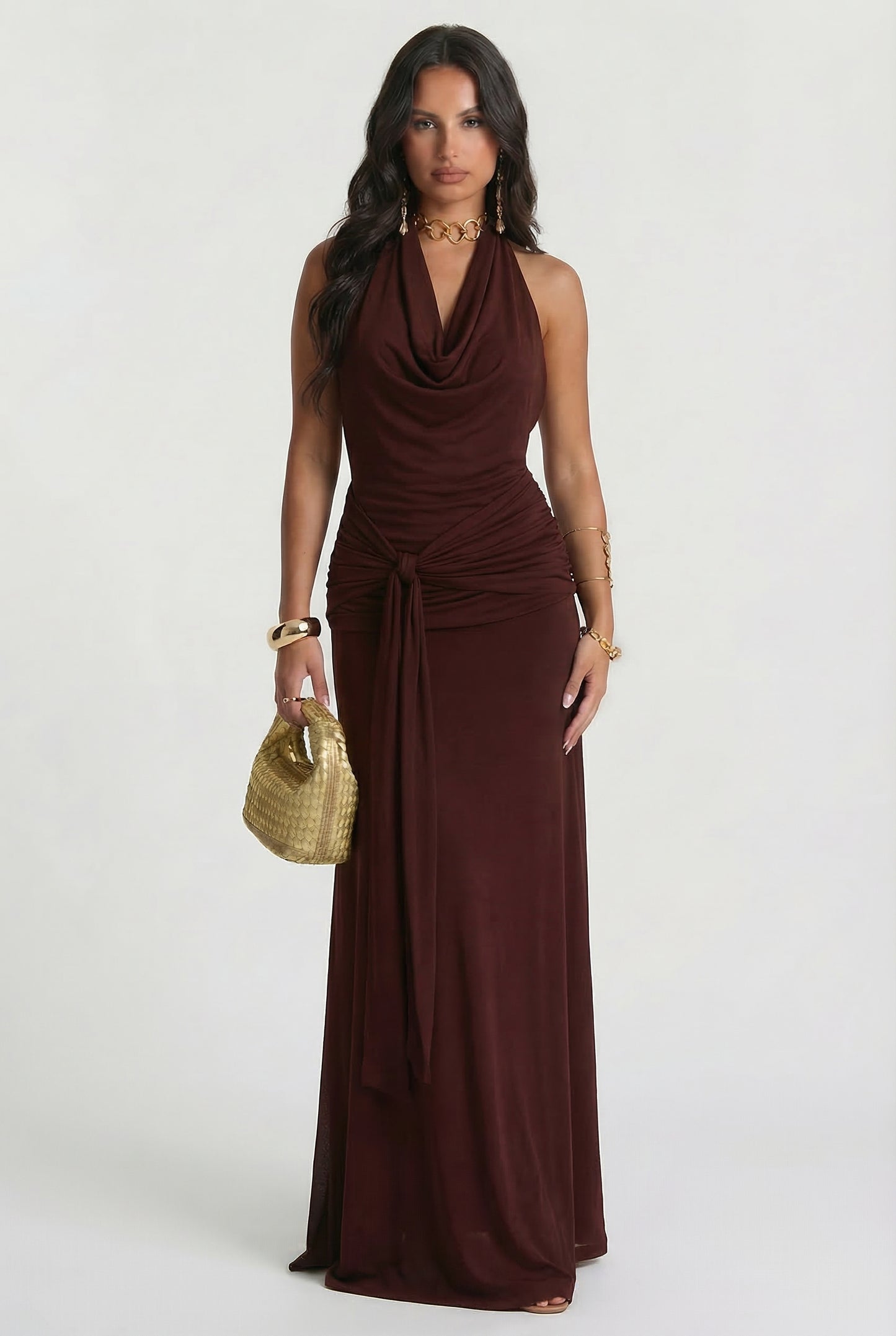 Hailey Maxi Dress Mocha