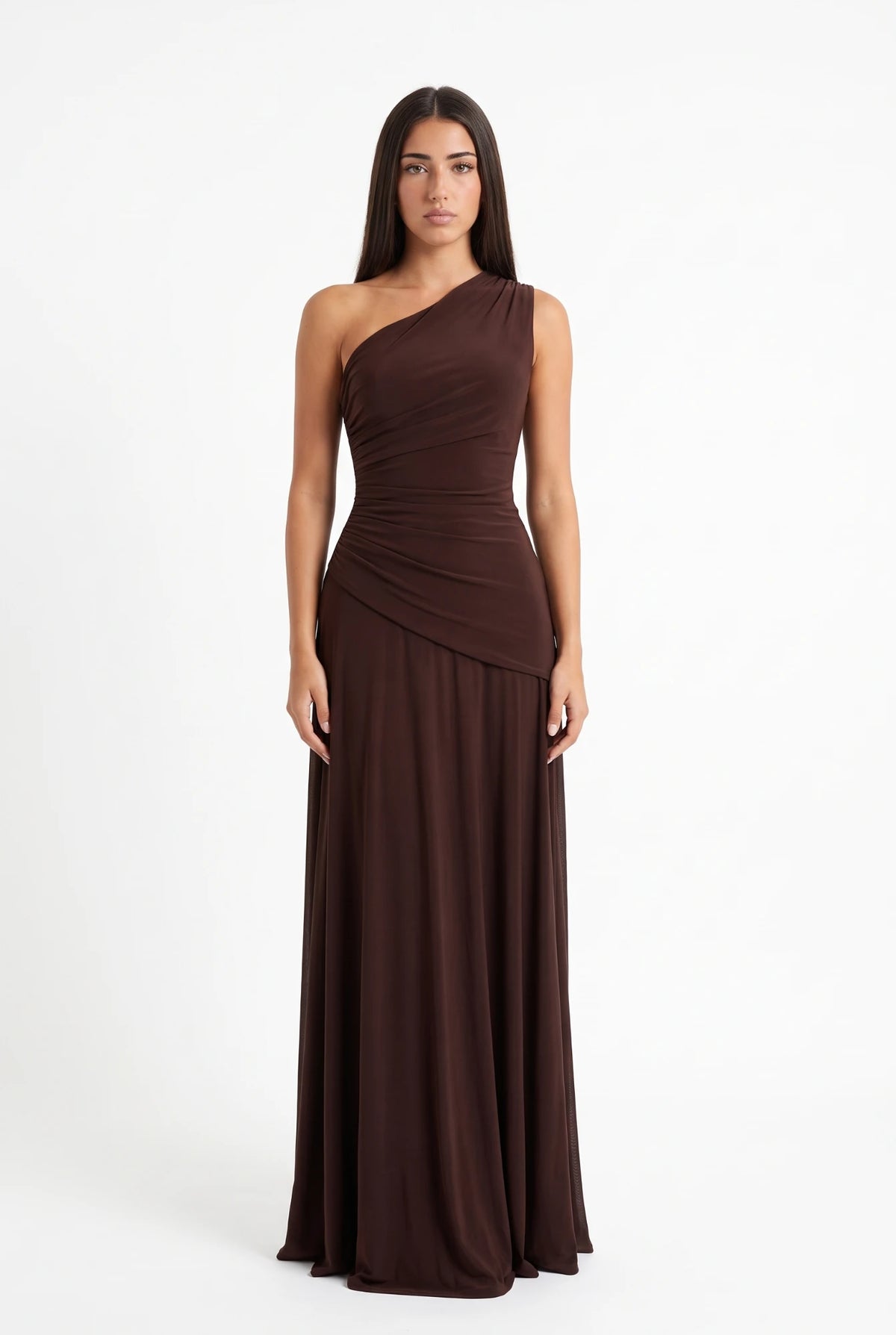 Kioto Dress marrón - frontal
