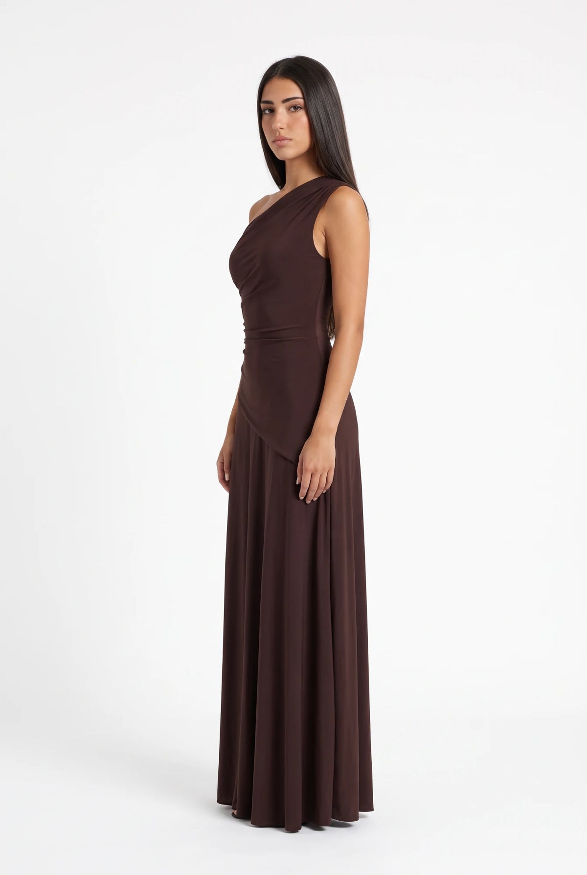Kioto Dress marrón - tres cuartos