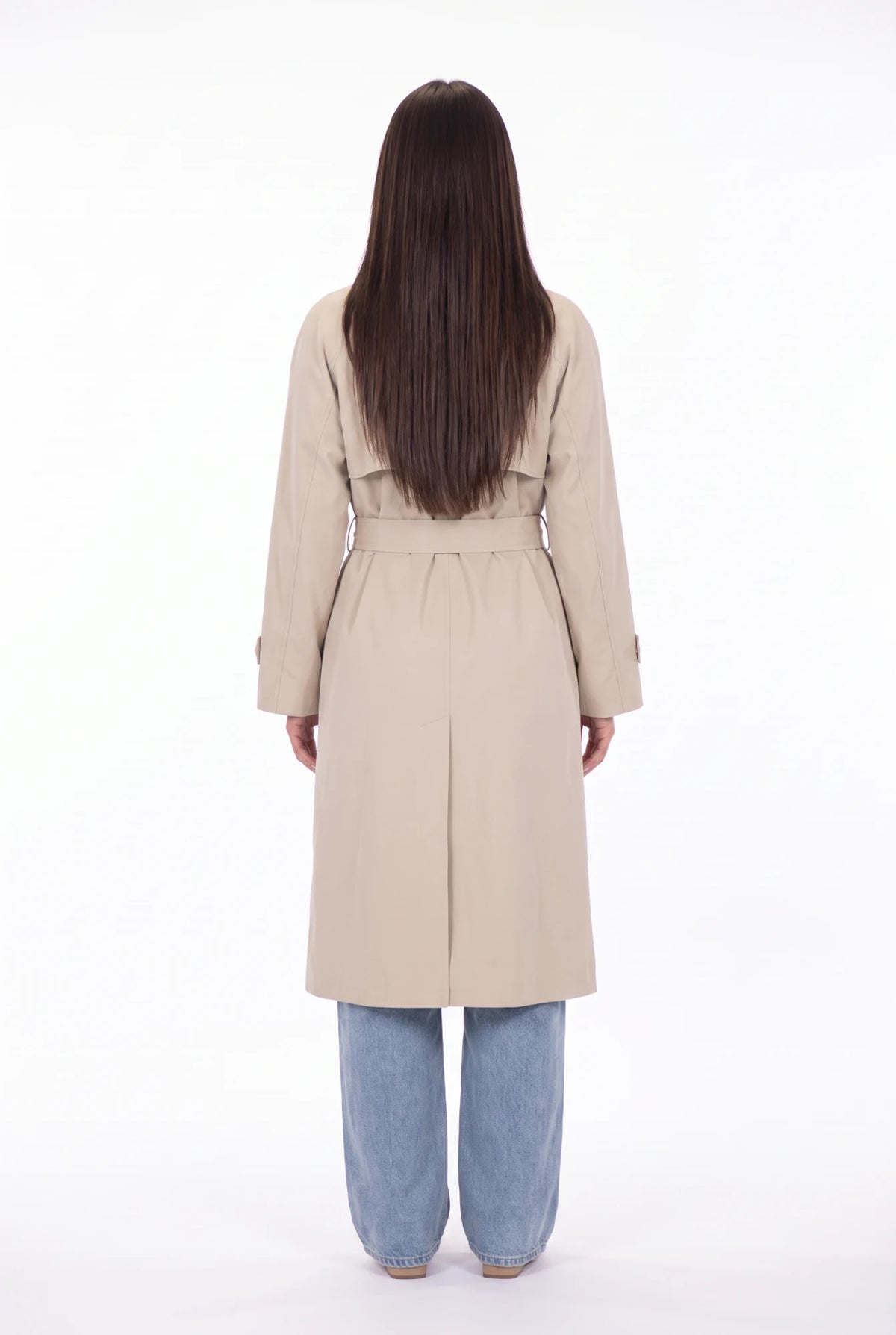 Lucca Trench Coat beige - espalda