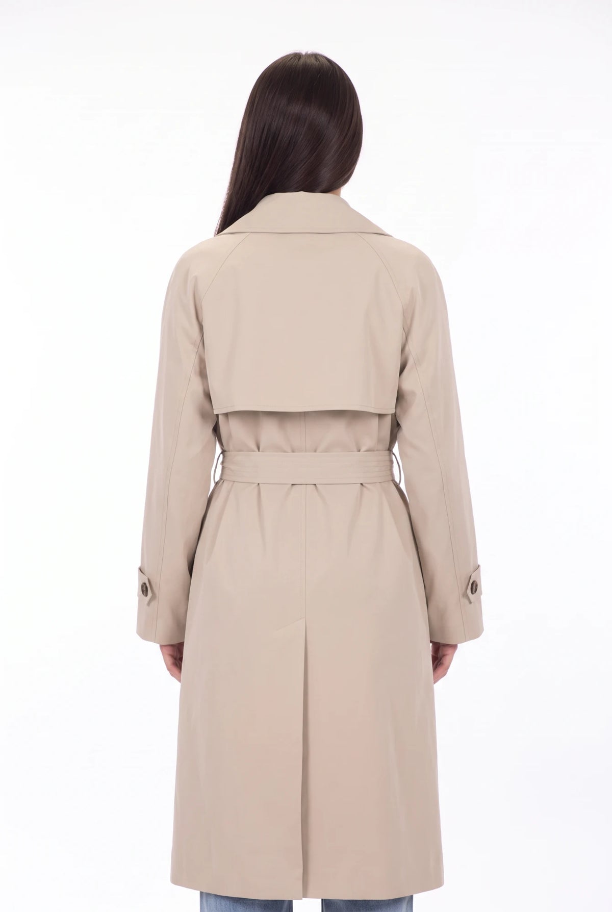 Lucca Trench Coat beige - detalle espalda